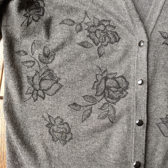 White House Black Market Grey Sweater - Picture 2 of 6